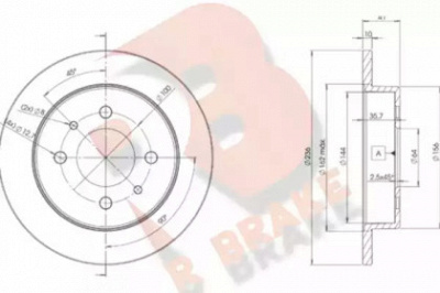R BRAKE 78rbd27763 -  Тормозной диск